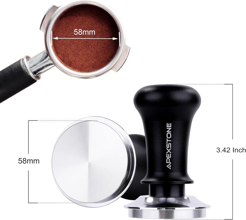 Apexstone Coffee Tamper Spring Loaded 58mm, Espresso Tamper 58mm Spring Loaded, Calibrated Espresso Tamper 58mm - Image 5